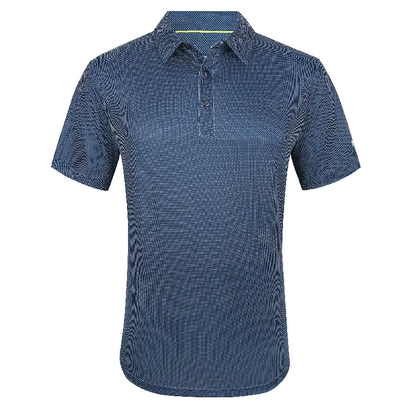 Tom Baine Men's Performance Geometric Print Four-Way Stretch Golf Polo