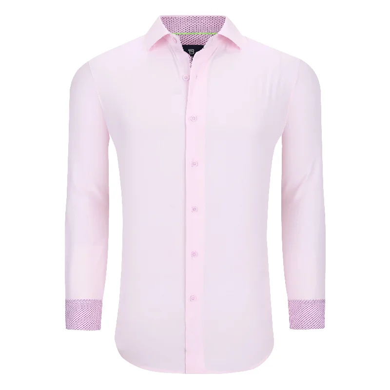 Tom Baine Slim Fit Performance Long Sleeve Solid Button Down