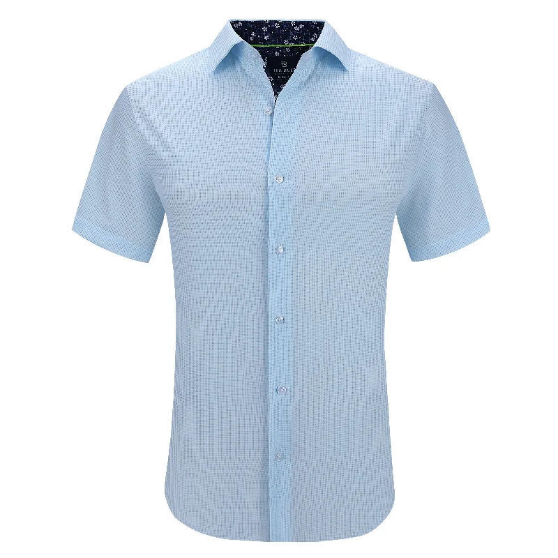 Tom Baine Slim Fit Short Sleeve Performance Stretch Button Down