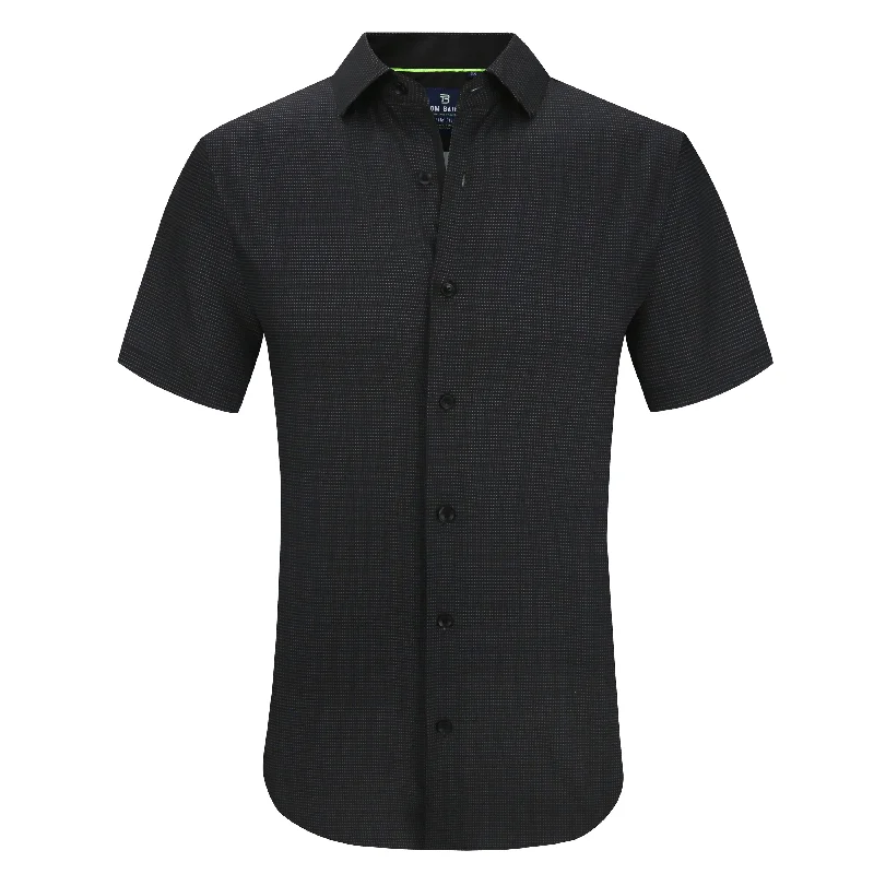 Tom Baine Slim Fit Short Sleeve Performance Stretch Button Down