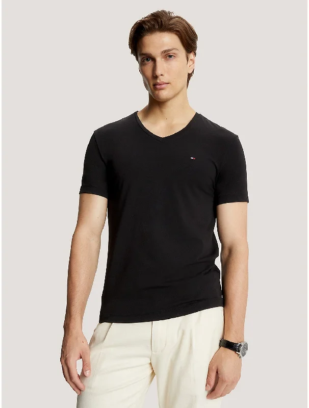 Tommy Hilfiger Men's Solid V-Neck Slim Fit T-Shirt