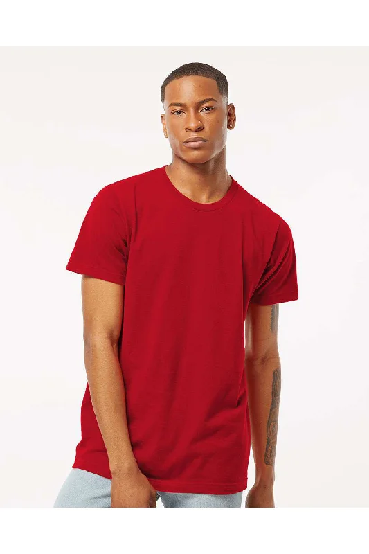 Tultex Mens Fine Jersey Short Sleeve Crewneck T-Shirt - Cardinal Red