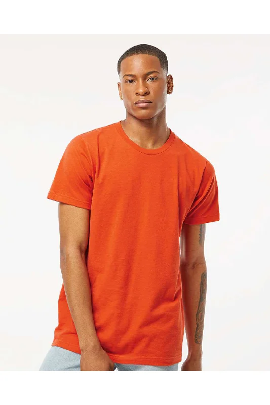 Tultex Mens Fine Jersey Short Sleeve Crewneck T-Shirt - Orange