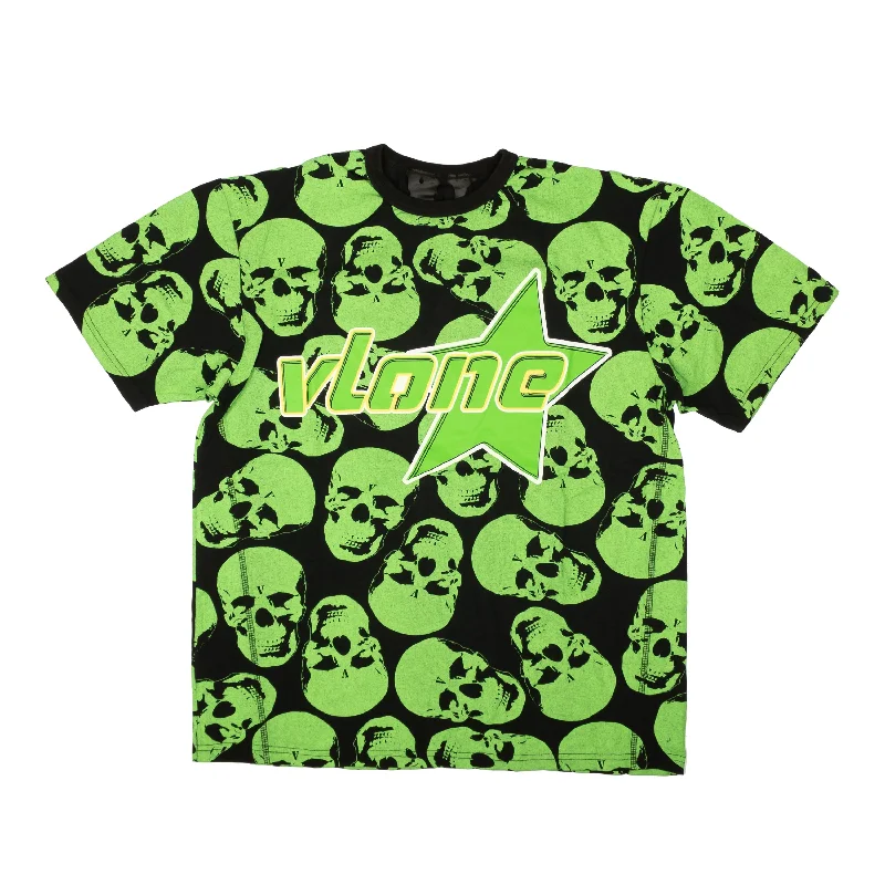 Vlone Crypt Skull T-Shirt - Green/Black