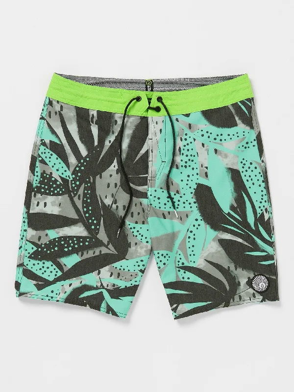 Waterside Floral Stoney Trunks - Dusty Aqua